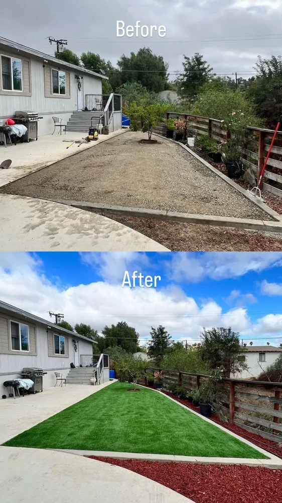 Local landscape installation for residential properties in Fallbrook, CA by MG's Tree Service & Landscaping