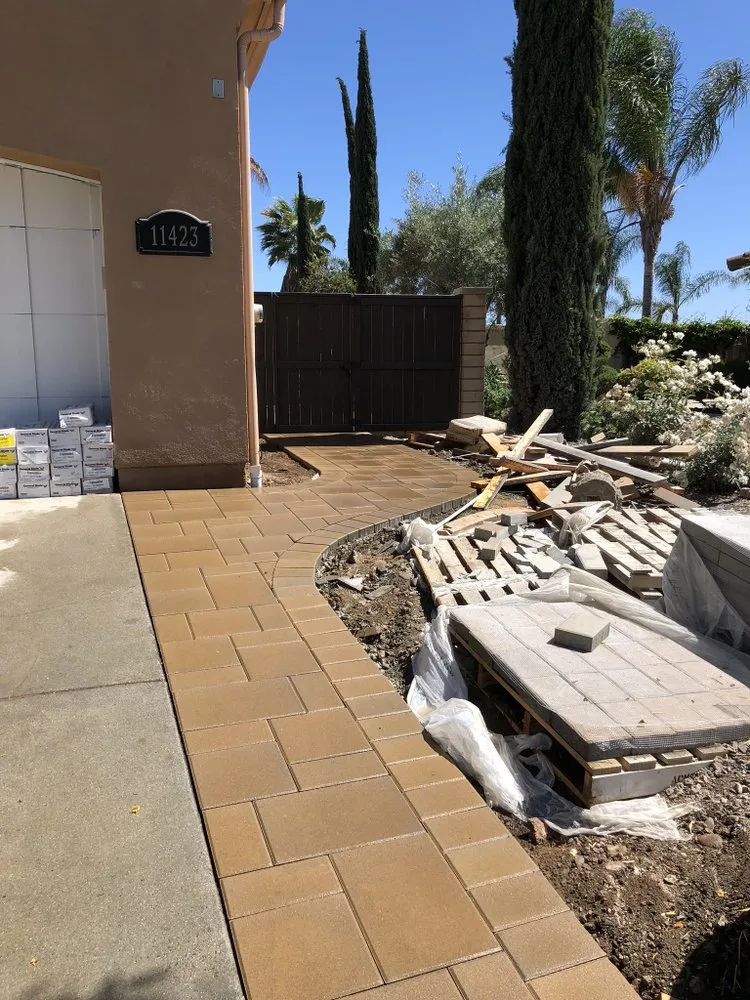 Custom yard cleanup service with custom design in Escondido, CA by MH construction & Landscaping