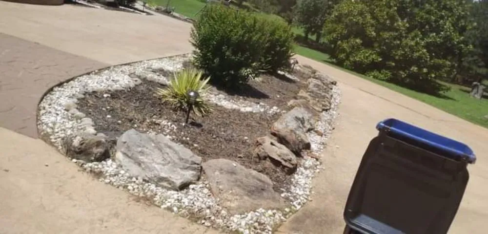 Custom residential landscaping in Shawnee, OK by Mh Lawn Care