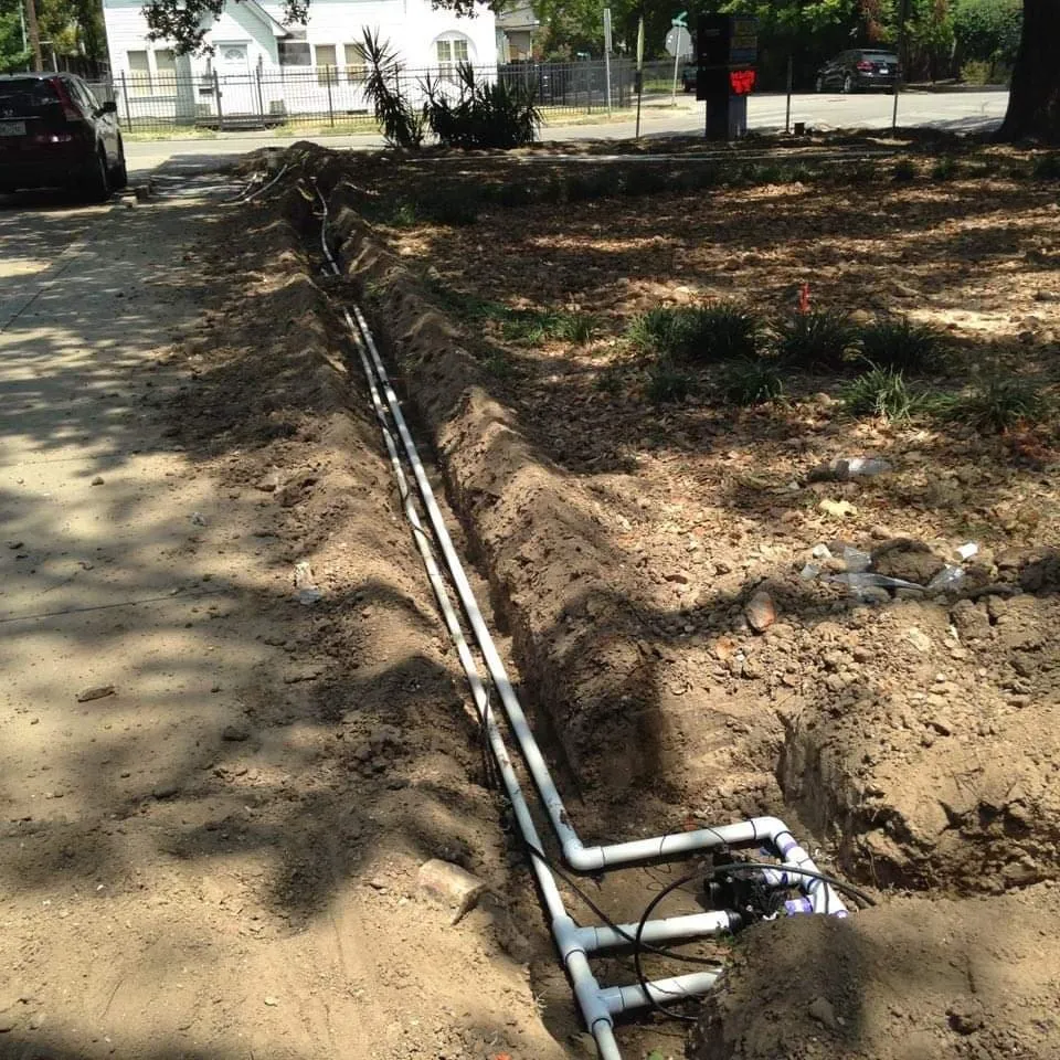 Affordable landscape design for residential properties in Houston, TX by M&H Sprinkler Systems