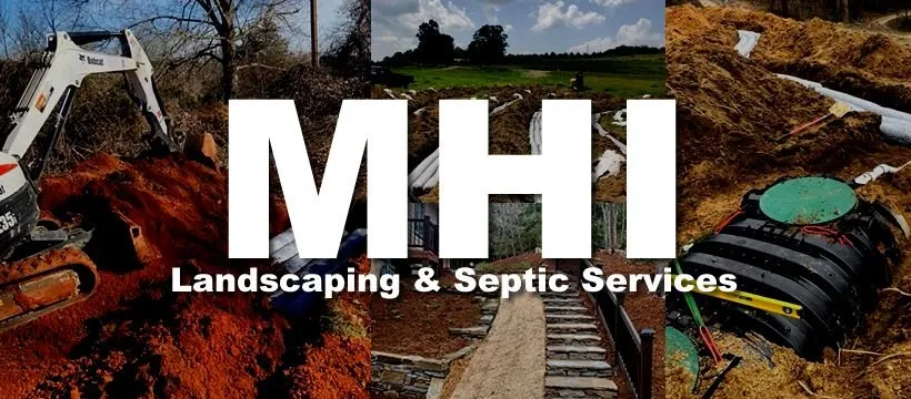 Custom outdoor landscaping for homes in Mills River, NC by MHI - Landscaping & Septic Services