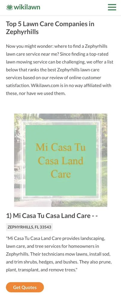 Professional landscape design for beautiful yards in Zephyrhills, FL by Mi Casa Tu Casa Land Care