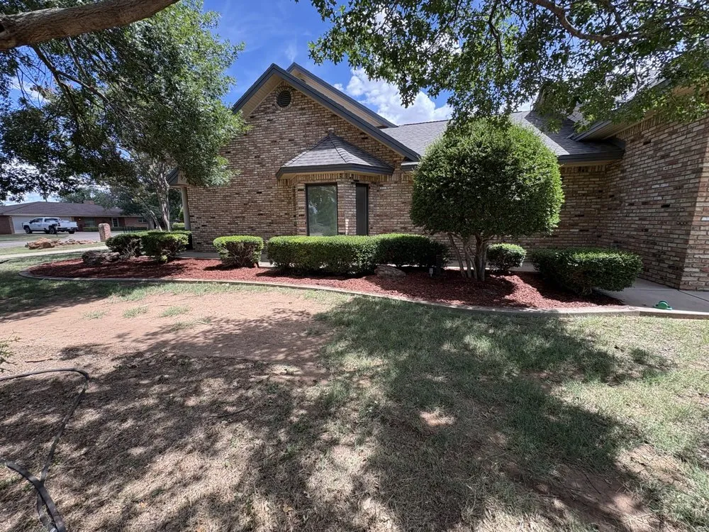 Affordable landscape installation in Snyder, TX by Michael and Miranda’s Lawn Care