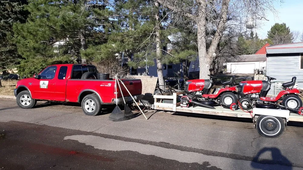 Custom yard cleanup service in Kinney, MN by Michael Teska's Mowing or Snow Removing