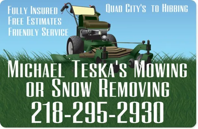 Custom yard cleanup service in Kinney, MN - Michael Teska's Mowing or Snow Removing