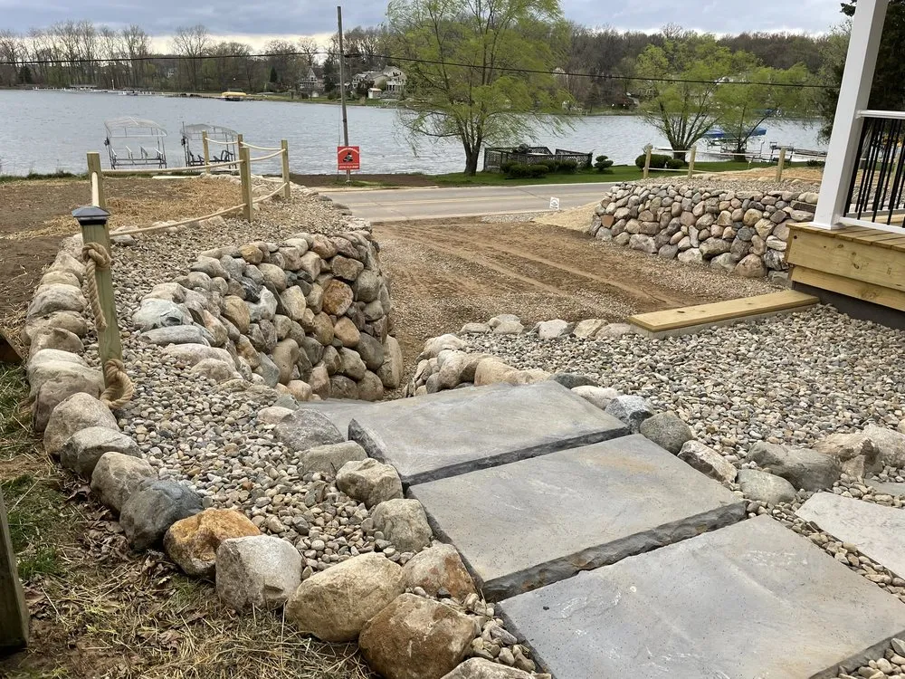 Local landscape design in Union, MI - Michiana Boulders lawn care & Landscaping