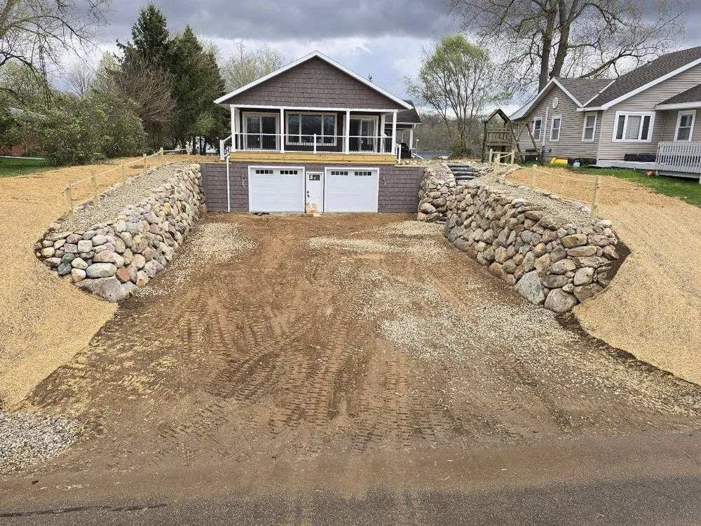 Reliable lawn mowing service in Union, MI by Michiana Boulders lawn care & Landscaping