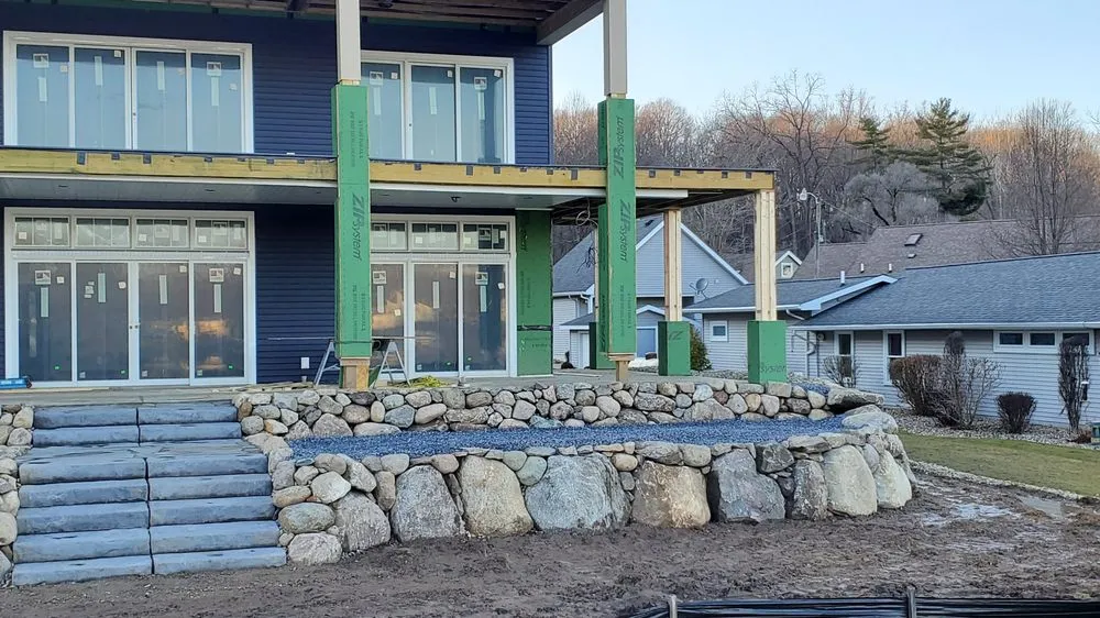 Expert lawn care service with custom design across Union, MI - Michiana Boulders lawn care & Landscaping