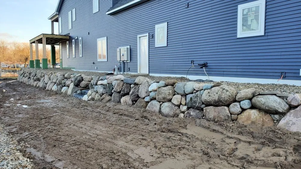 Affordable outdoor landscaping in Union, MI by Michiana Boulders lawn care & Landscaping