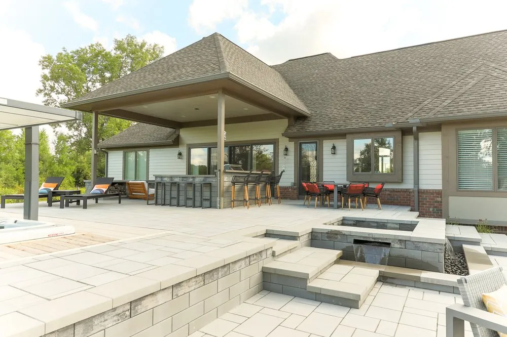 Custom landscape design with custom design in Brighton Township, MI by Michigan Landscape Professionals