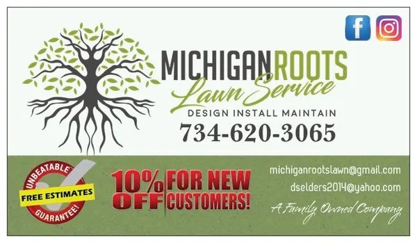 Michigan Roots Lawn Service Logo