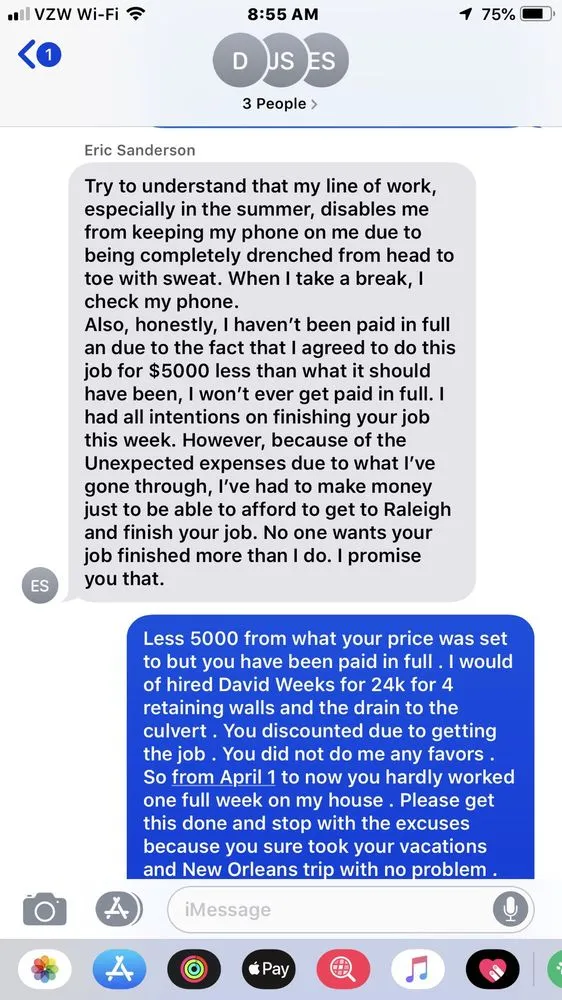 Reliable yard cleanup service for residential properties in Wilmington, NC by Mid-Atlantic Landscapes & Outdoor Living