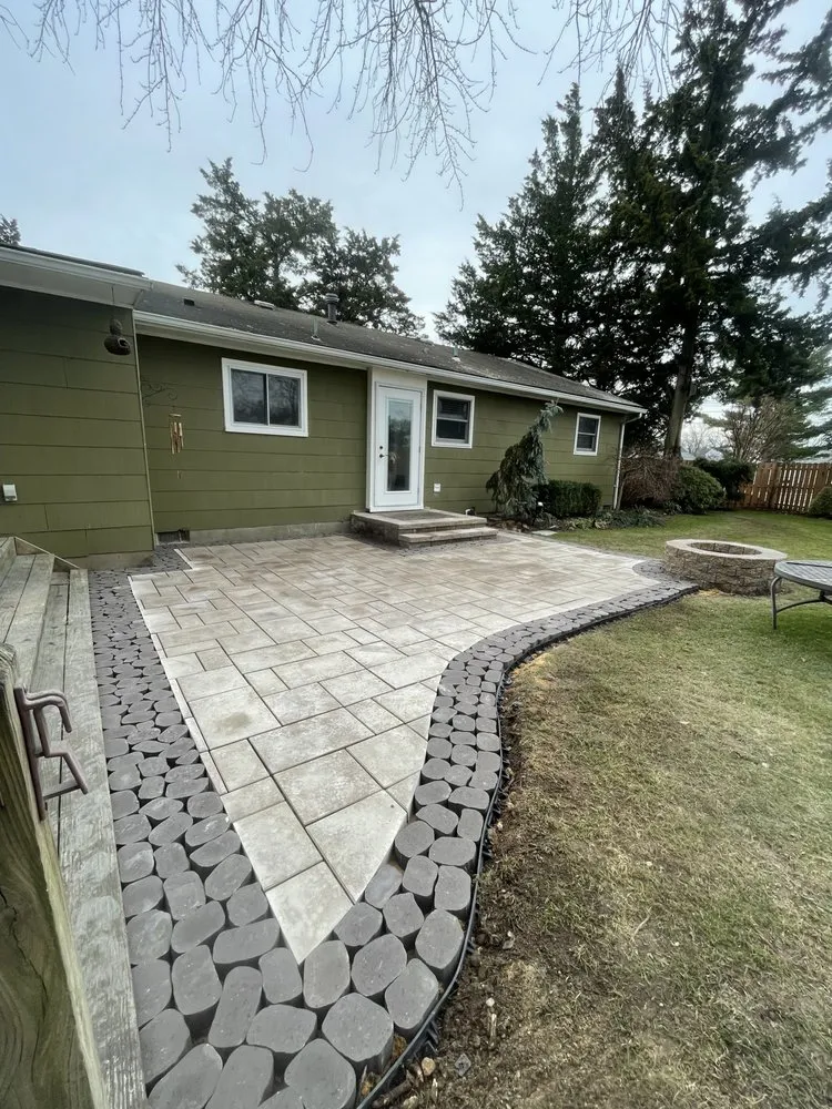 Custom outdoor landscaping in Bayville, NJ by Mid-Atlantic Landscaping