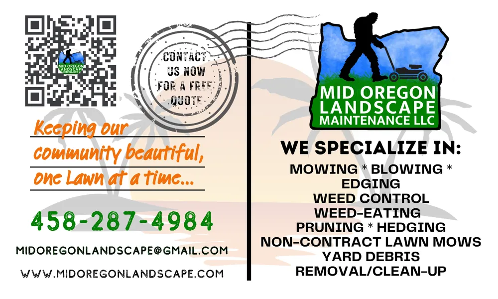 Reliable yard maintenance experts serving Bend, OR - Mid Oregon Landscape Maintenance