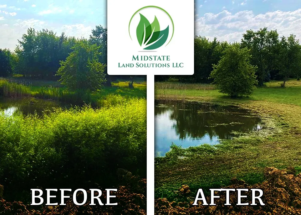 Professional landscaping services in Bloomington, IL by Midstate Land Solutions