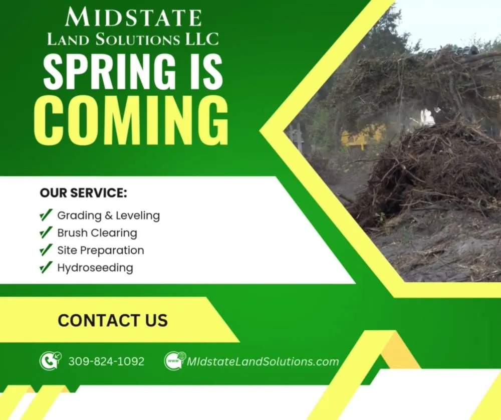 Professional landscaping services in Bloomington, IL by Midstate Land Solutions
