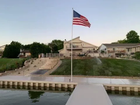 Local landscape installation in Crown Point, IN - Midwest Marine - Waterfront Construction