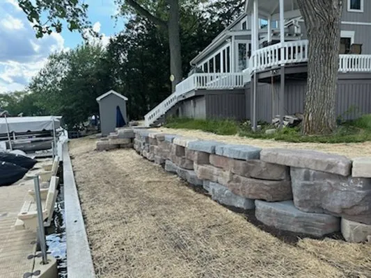 Expert outdoor landscaping for outdoor upgrades in Crown Point, IN by Midwest Marine - Waterfront Construction