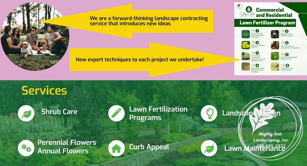 Reliable landscape installation in Suwanee, GA by Mighty Oak Landscaping