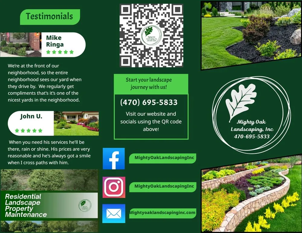 Top-rated yard maintenance in Suwanee, GA by Mighty Oak Landscaping