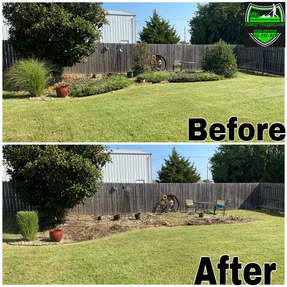 Top-rated yard cleanup service in Shawnee, OK - Mighty Warrior Lawn Care Service