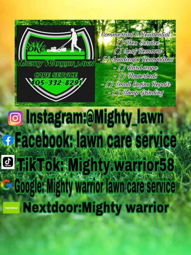 Trusted lawn care service for year-round maintenance across Shawnee, OK - Mighty Warrior Lawn Care Service