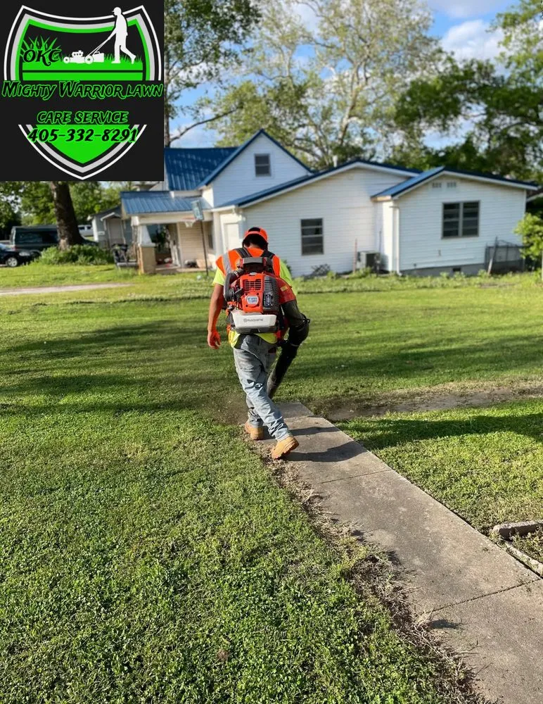 Trusted garden landscaping with custom design in Shawnee, OK by Mighty Warrior Lawn Care Service
