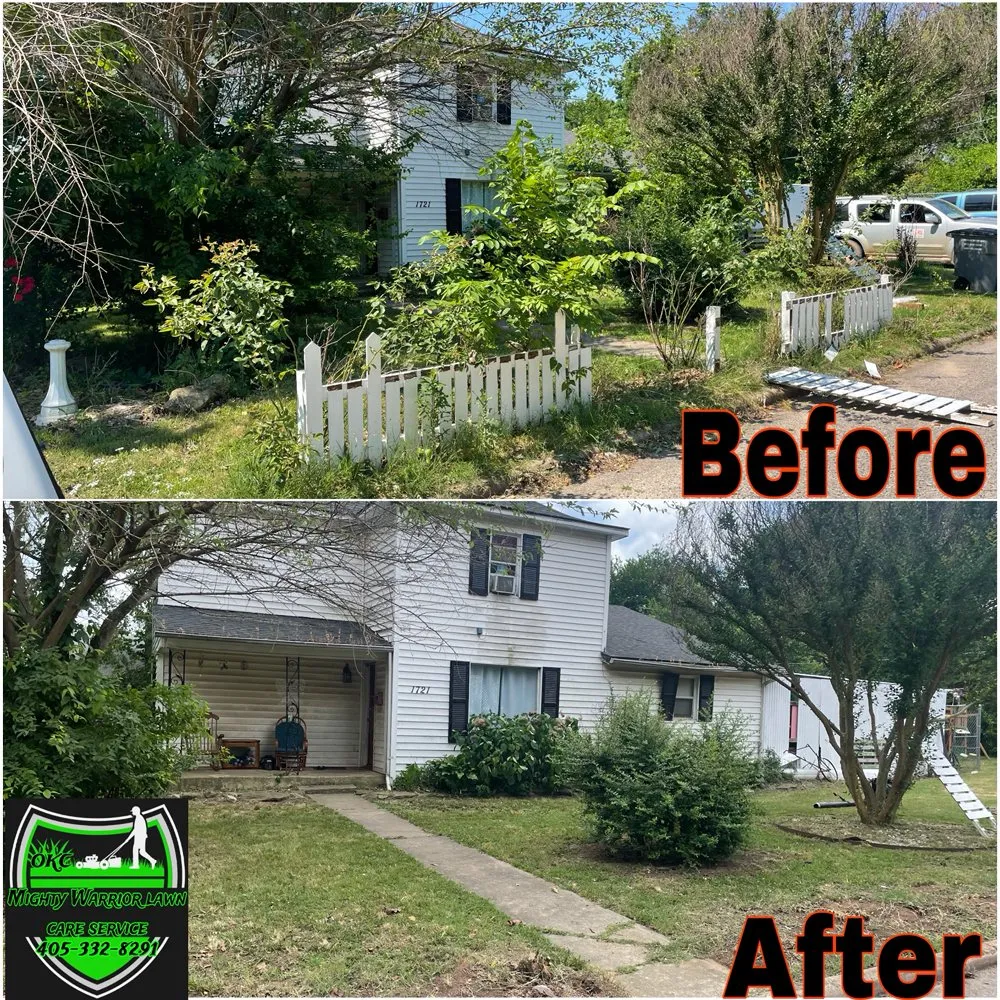 Professional landscape installation in Shawnee, OK by Mighty Warrior Lawn Care Service
