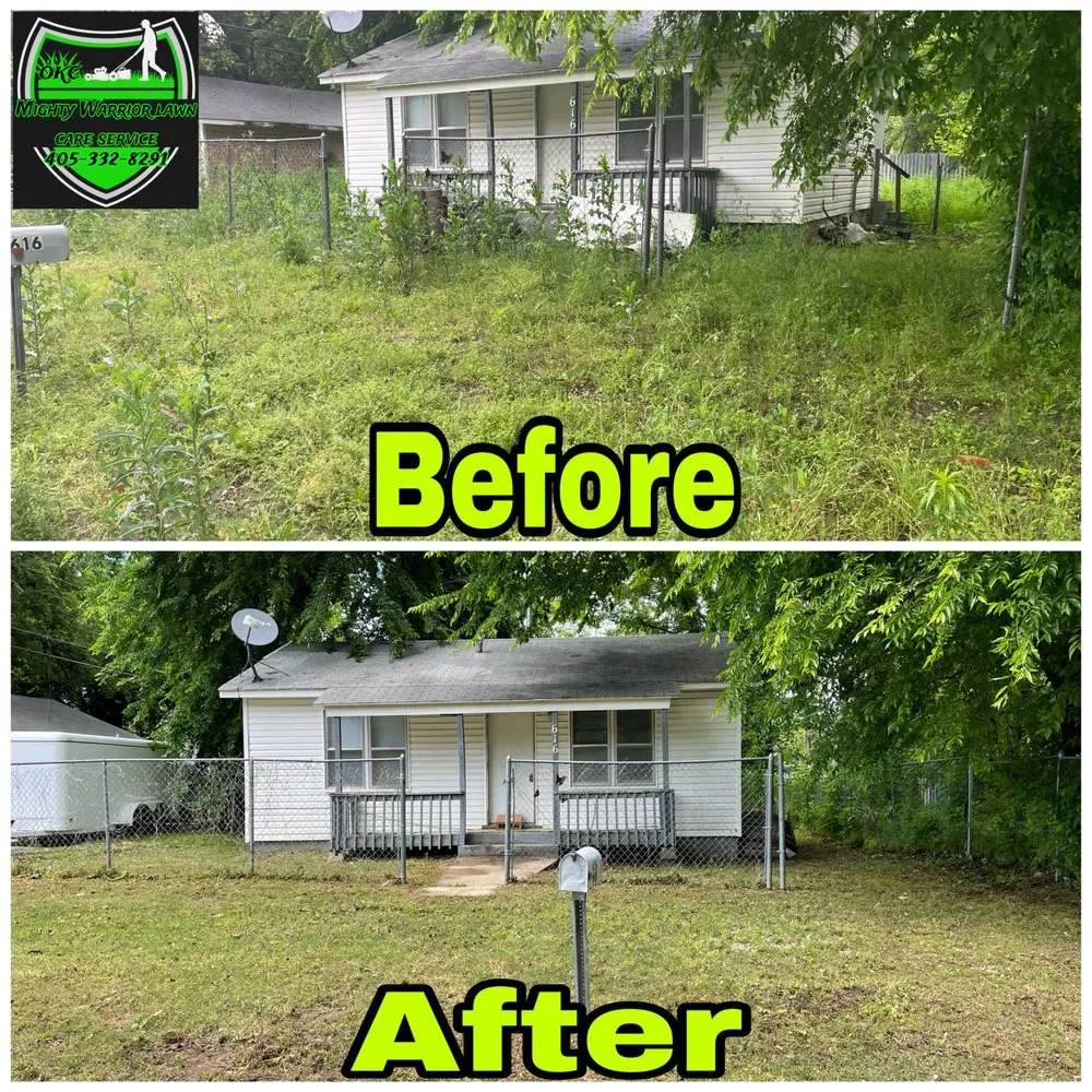 Reliable landscaping services near you across Shawnee, OK - Mighty Warrior Lawn Care Service