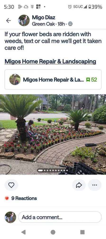 Affordable outdoor landscaping for residential properties across New Caney, TX - Migos Home Repair