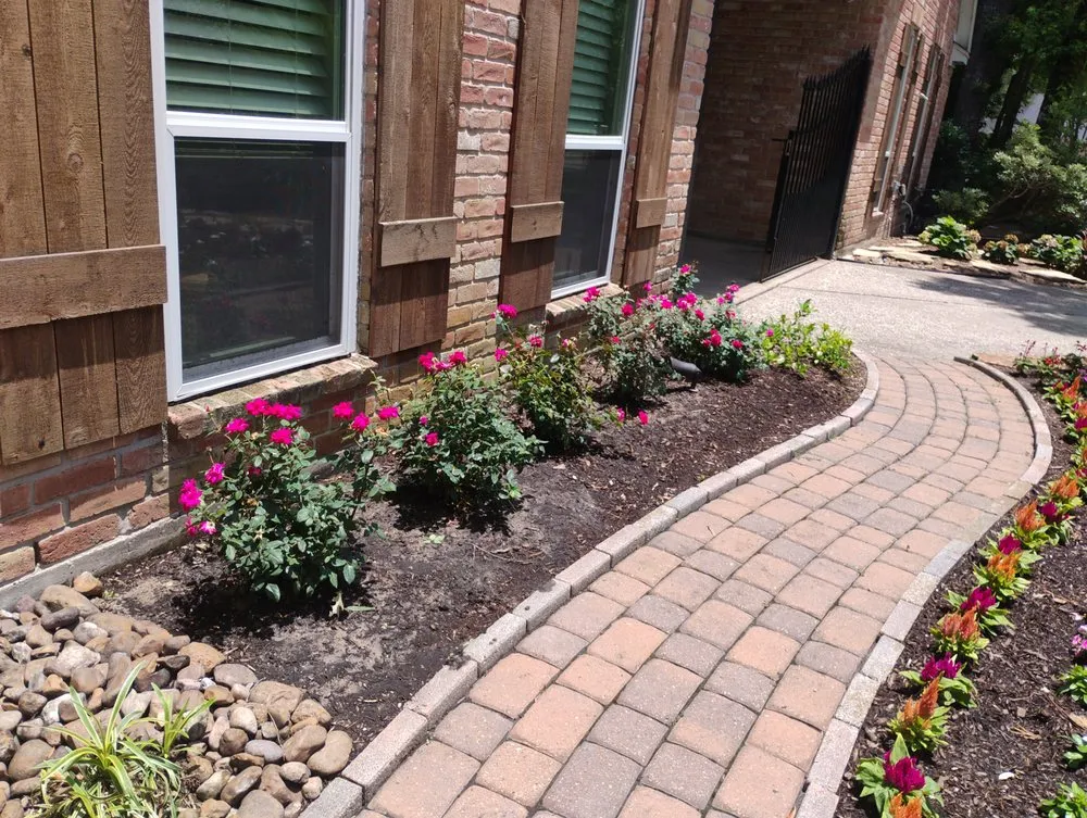 Local residential landscaping with custom design in New Caney, TX by Migos Home Repair