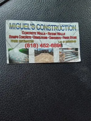 Miguel's Construction and Landscaping Logo