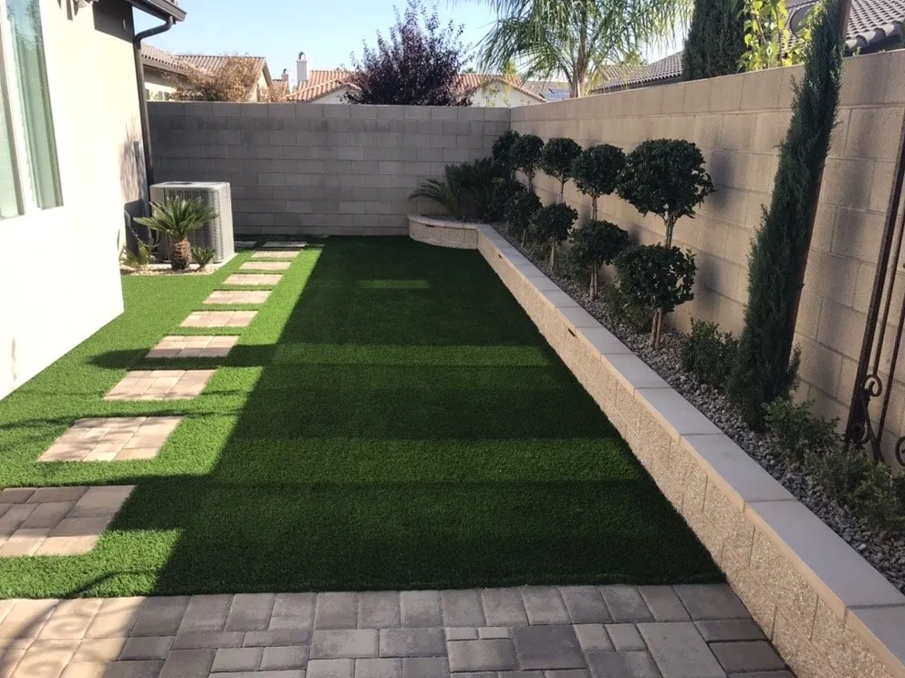 Custom residential landscaping with custom design in Fresno, CA by Miguel’s Custom Landscaping