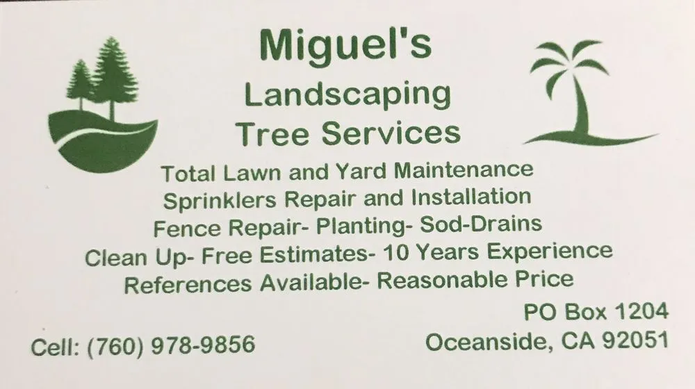 Local landscape design in Oceanside, CA - Miguel’s Landscaping