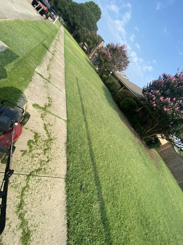 Custom residential landscaping in Garland, TX by Miguels lawn care & landscape