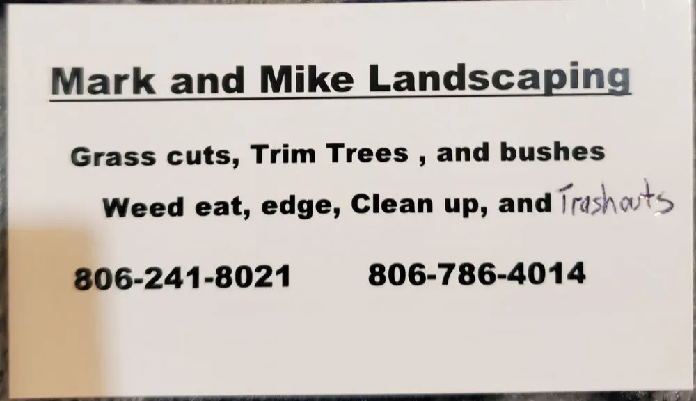 Local yard maintenance experts serving Lubbock, TX - Mike & Mark Landscaping