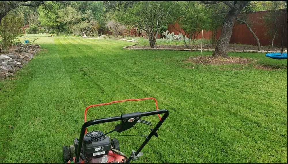 Top-rated landscape installation with custom design in Buda, TX by Mike Mows Best