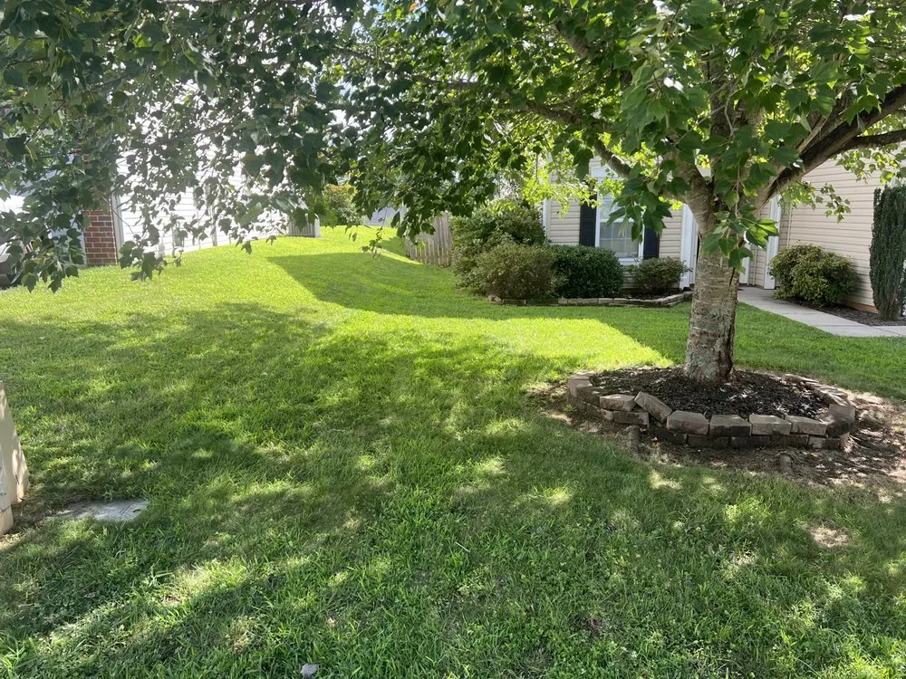 Custom garden landscaping with custom design in Gastonia, NC by Mike P's Yard Services