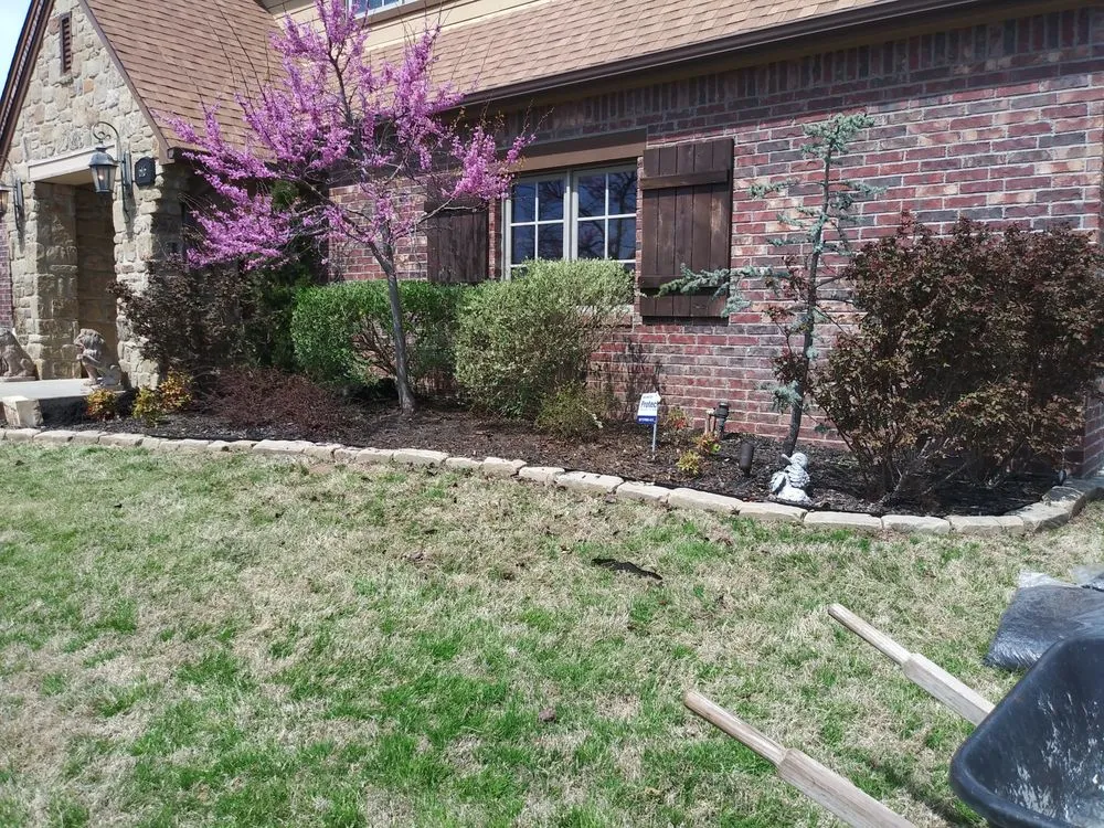 Local lawn mowing service for outdoor upgrades in Sapulpa, OK by Mike's Flower Bed Cleaning