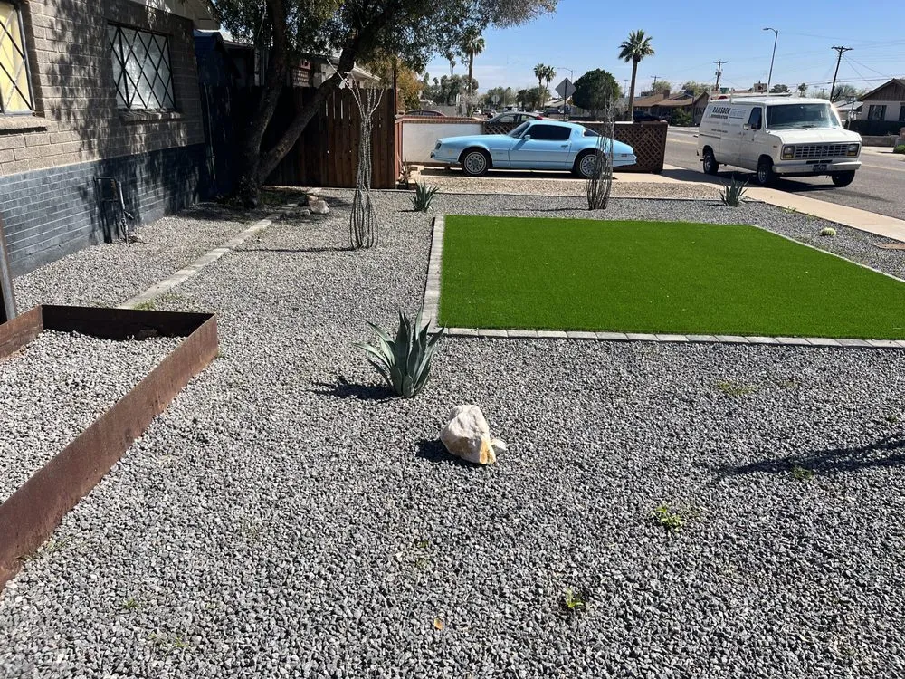 Professional lawn mowing service for homes in Phoenix, AZ by Mikes Land Enhancements