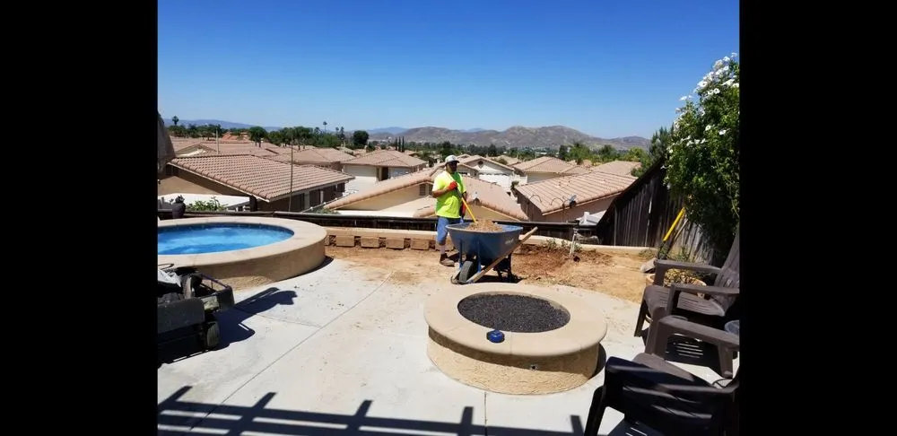 Custom garden landscaping in Menifee, CA by Mikes Landscaping