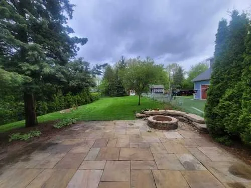 Custom residential landscaping for residential properties in Bensenville, IL by Mike's Lawn Service