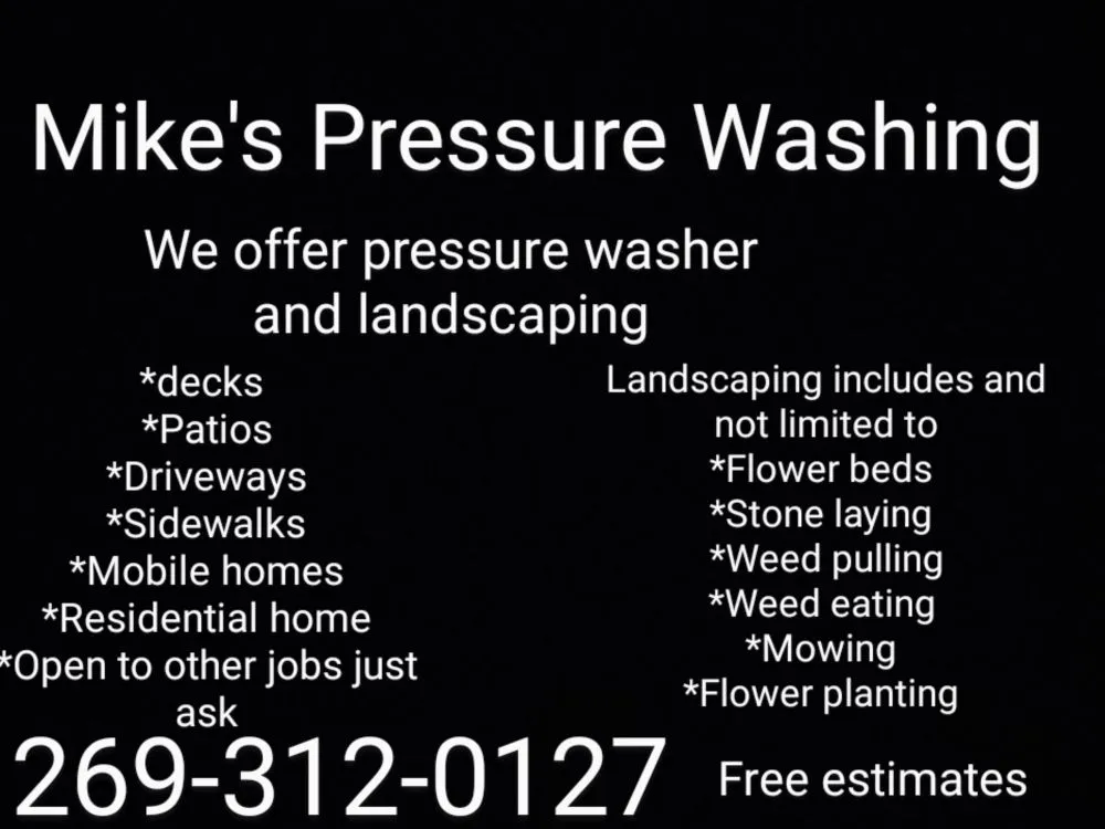 Reliable outdoor landscaping for outdoor upgrades in Galesburg, MI by Mike's Pressure Washing