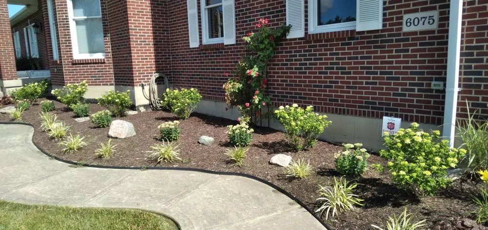 Local garden landscaping with custom design across Dayton, OH - Mikesell's Lawn Care