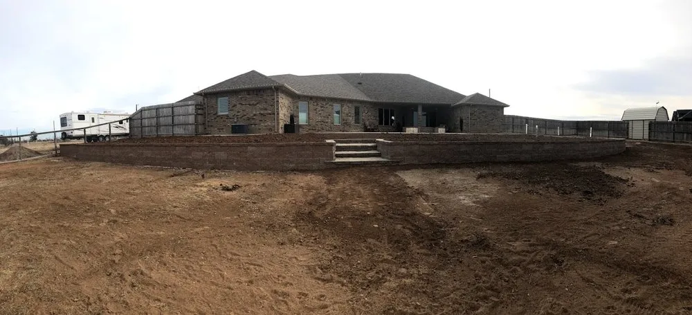 Custom yard maintenance with custom design in Amarillo, TX by Milburn Landscape & Concrete