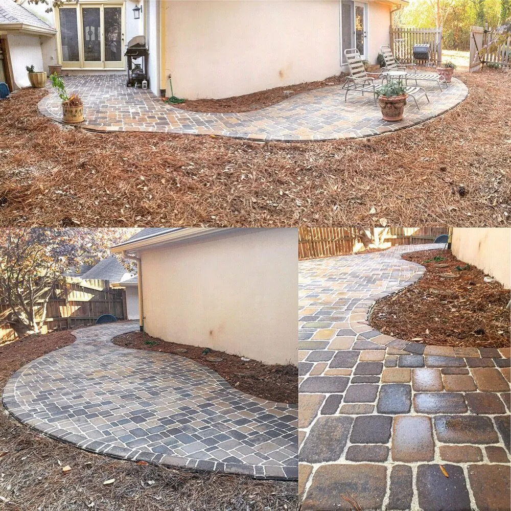 Local yard maintenance with custom design in Dawsonville, GA by Milestone Masonry Pro