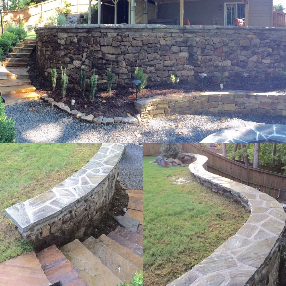Local landscape design for homes in Dawsonville, GA by Milestone Masonry Pro