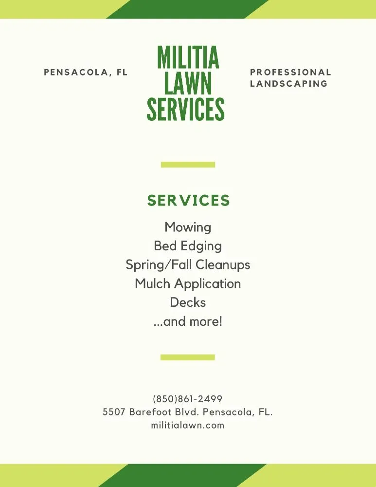 Affordable yard maintenance in Pensacola, FL - Milita Lawn Services