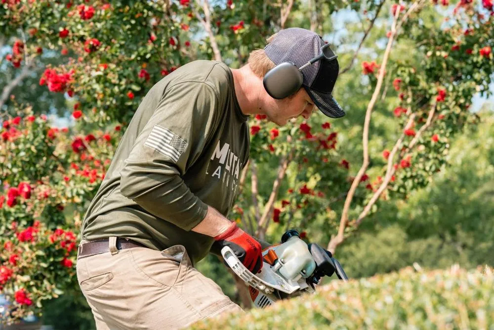 Trusted lawn care service for homes in Aubrey, TX by Military Lawn Cuts