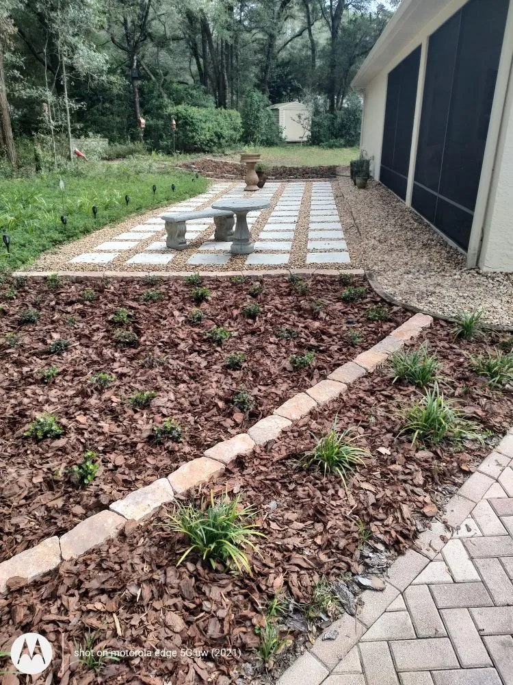 Affordable garden landscaping in Citrus Springs, FL by Miller Works Landscaping